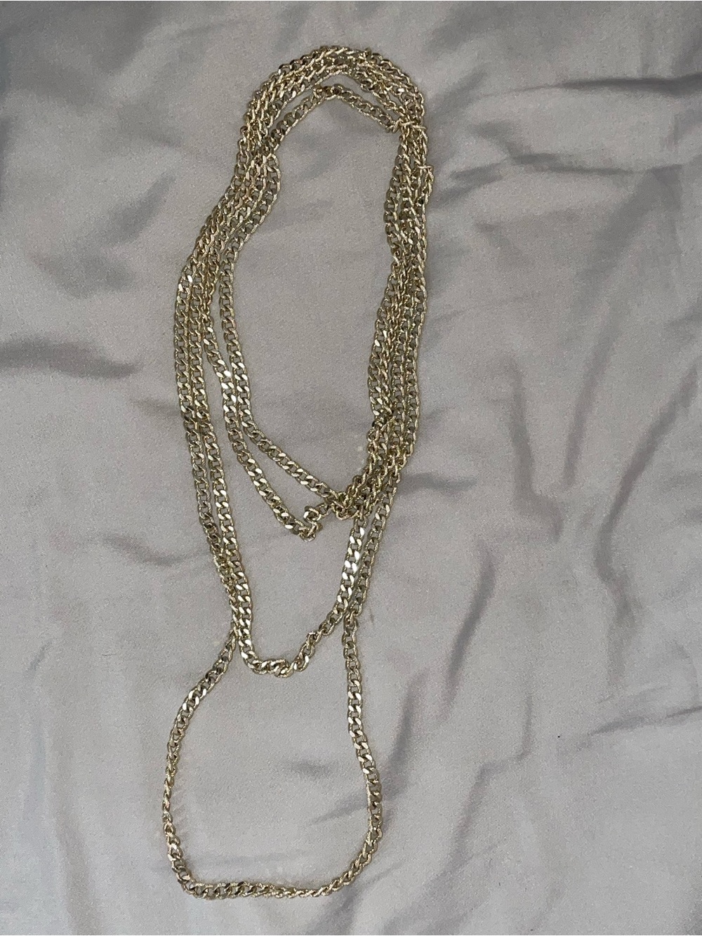 3ft Gold Chain Necklace -single strand- Women Jewelry